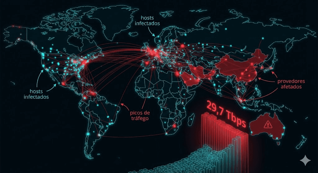 Aisuru: o ataque DDoS recorde de 29,7 Tbps