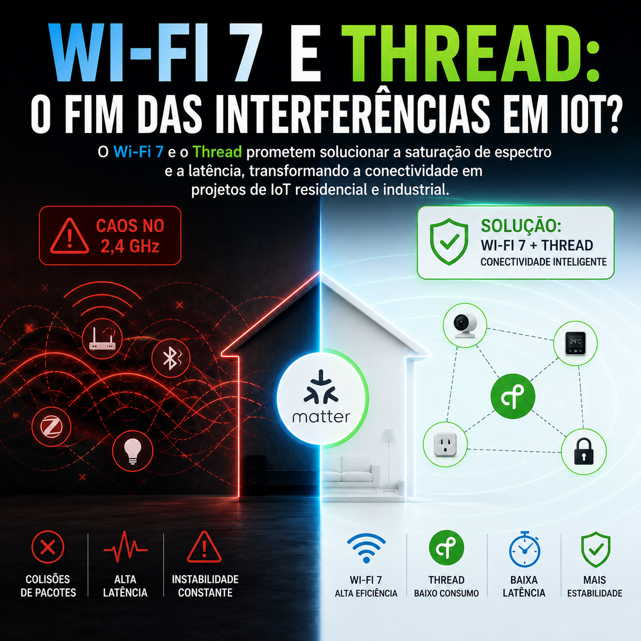 Wi-Fi 7 e Thread: O Fim das Interferências em IoT?