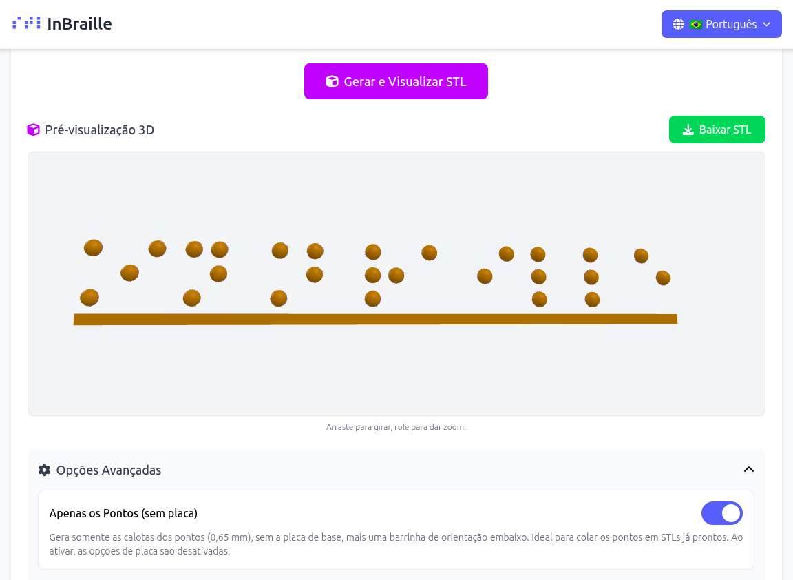 InBraille ganha novo modo e suporte ao Braille chinês